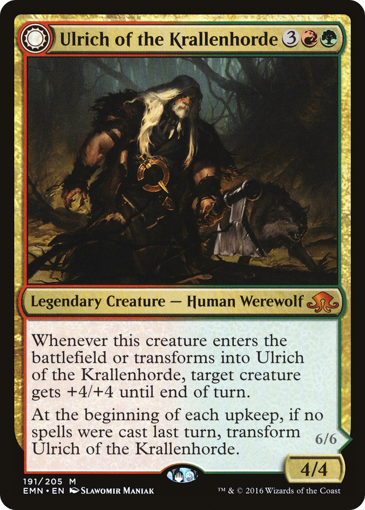 {R} Ulrich of the Krallenhorde // Ulrich, Uncontested Alpha [Eldritch Moon][EMN 191] - Misty Mountain Games