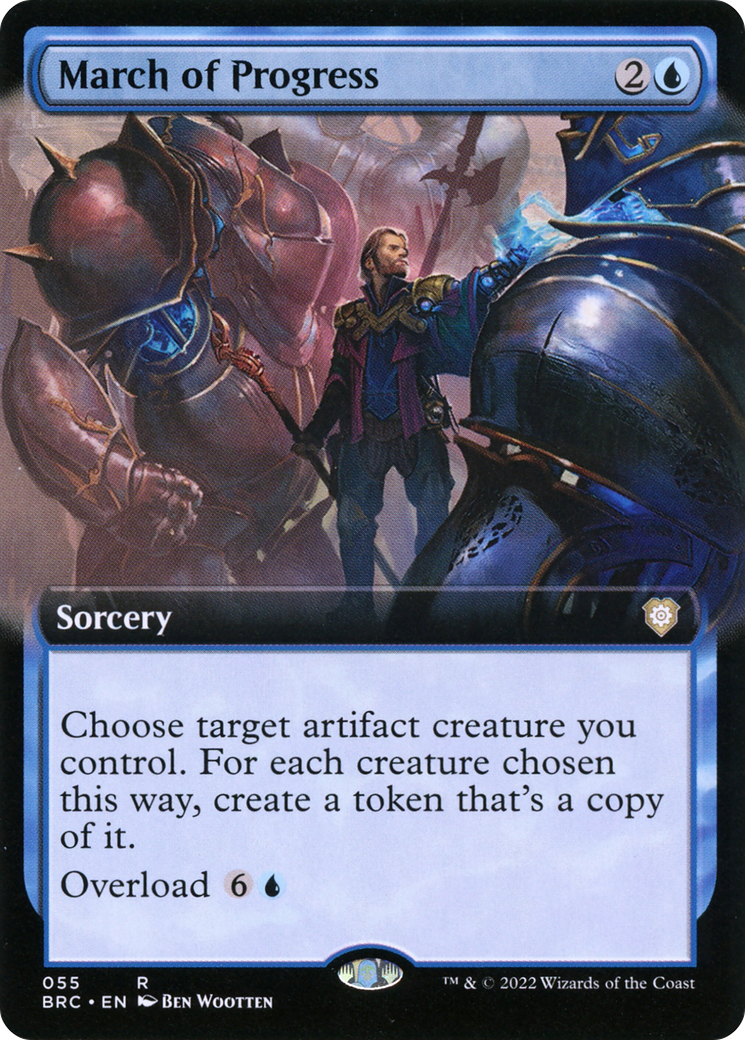 {R} March of Progress (Extended Art) [The Brothers' War Commander][BRC 055] - Misty Mountain Games