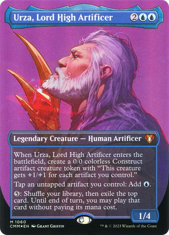 {R} Urza, Lord High Artificer (Borderless Textured Foil Frame Break) [Commander Masters][CMM 1060]