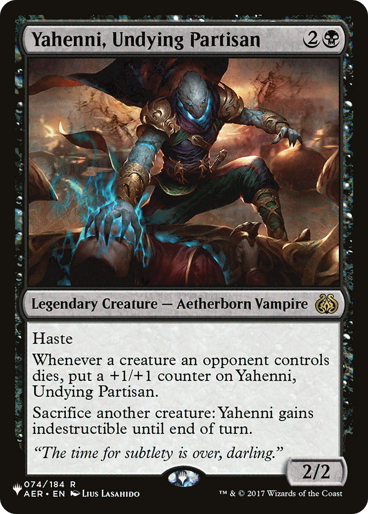{@@LIST} Yahenni, Undying Partisan [LIST 074/184]