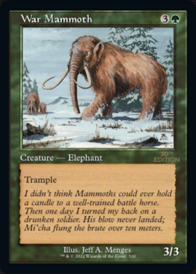 {C} War Mammoth (Retro) [30th Anniversary Edition][30A 520]