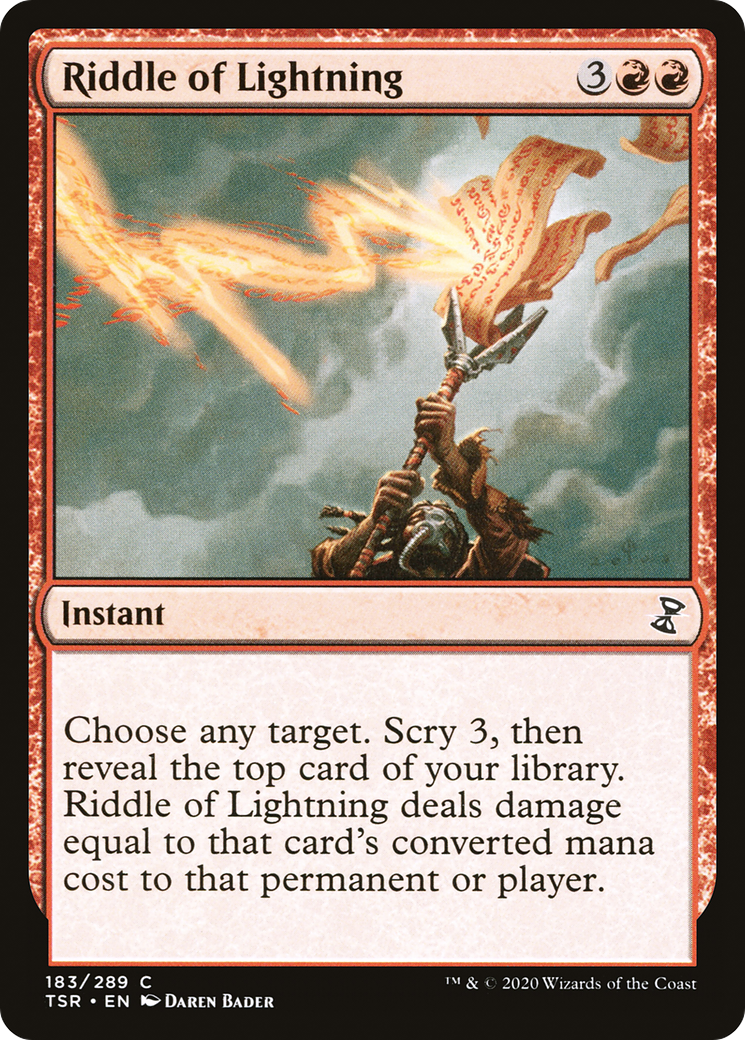 {C} Riddle of Lightning [Time Spiral Remastered][TSR 183]