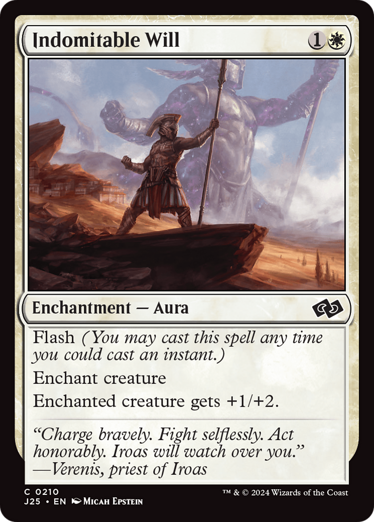 {C} Indomitable Will [Foundations Jumpstart][J25 210]