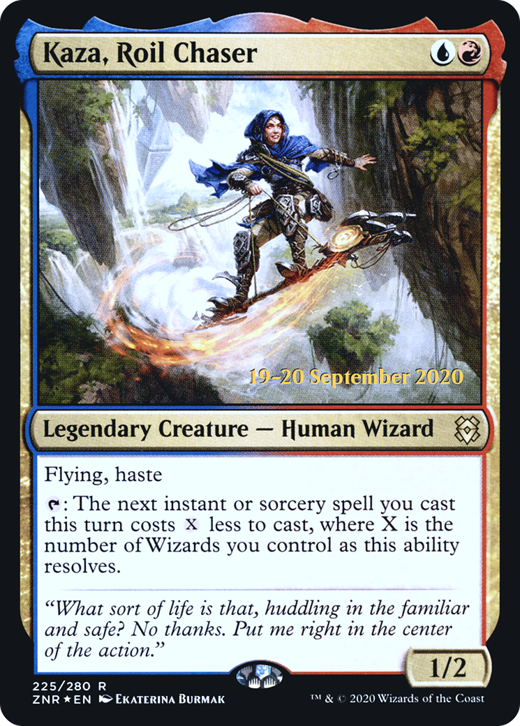 {R} Kaza, Roil Chaser [Zendikar Rising Prerelease Promos][PR ZNR 225]