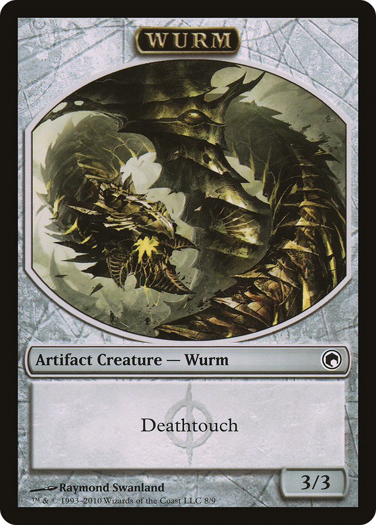 {T} Wurm Token (8/9) [Scars of Mirrodin Tokens][TSOM 008] - Misty Mountain Games