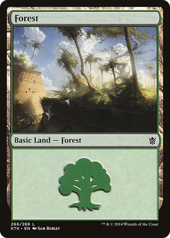 {B}[KTK 266] Forest (266) [Khans of Tarkir]