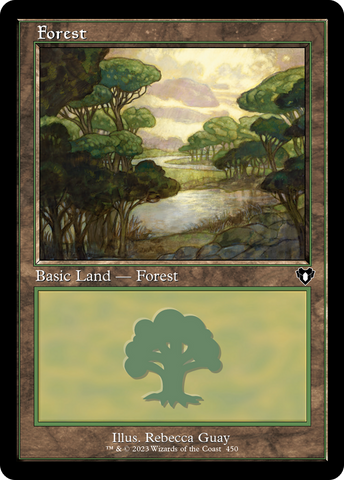 {B} Forest (450) (Retro) [Commander Masters][CMM 450]