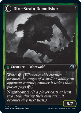 {C} Burly Breaker // Dire-Strain Demolisher [Innistrad: Double Feature][DBL 174]