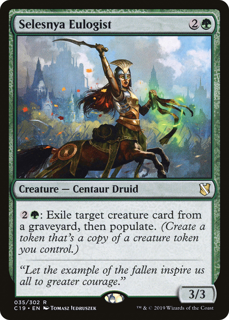 {R} Selesnya Eulogist [Commander 2019][C19 035]