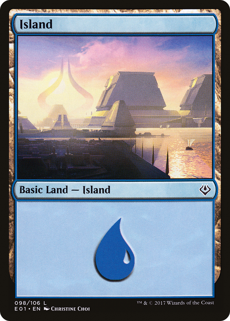 {B}[E01 098] Island (98) [Archenemy: Nicol Bolas]