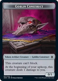 {T} Goblin Construct // Kor Warrior Double-sided Token [Zendikar Rising Tokens][TZNR 011]