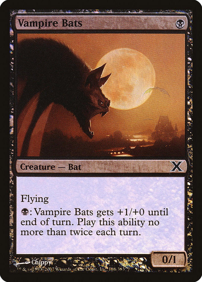 {C} Vampire Bats (Premium Foil) [Tenth Edition][FP 10E 186]
