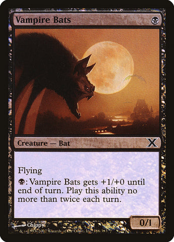 {C} Vampire Bats (Premium Foil) [Tenth Edition][FP 10E 186]