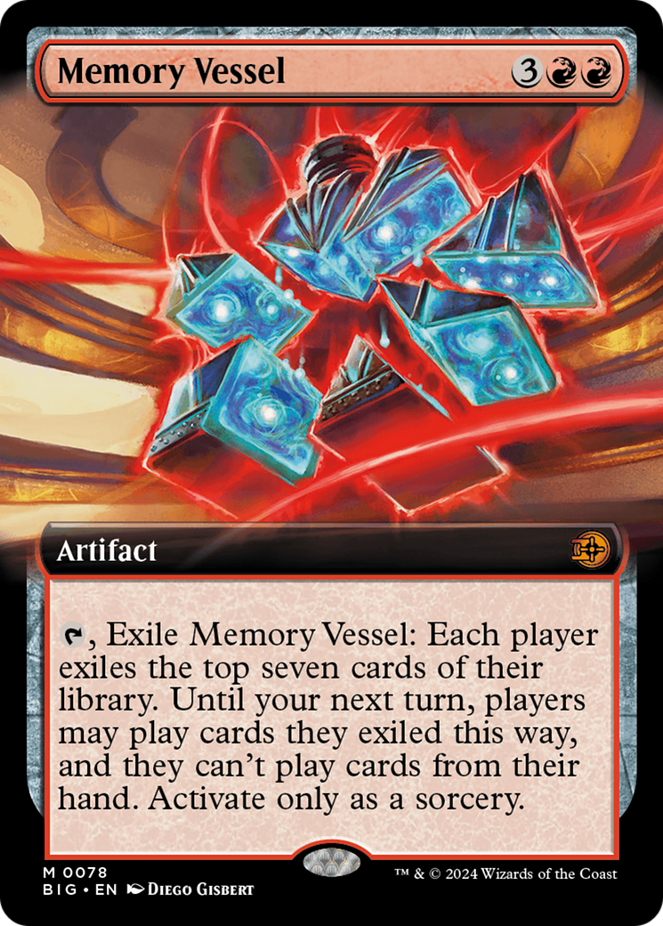 {@R} Memory Vessel (Extended Art) [Outlaws of Thunder Junction: The Big Score][BIG 078]