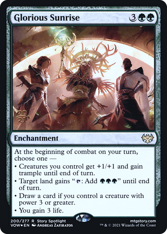 {R} Glorious Sunrise [Innistrad: Crimson Vow Prerelease Promos][PR VOW 200]