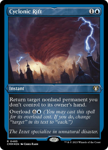 {R} Cyclonic Rift (Foil Etched) [Commander Masters][CMM 485]