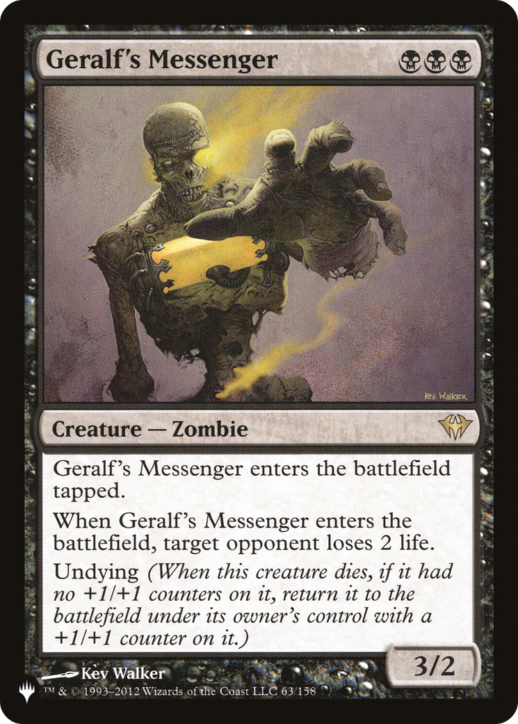 Geralf's Messenger [LIST 63/158]