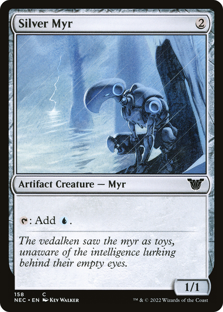{C} Silver Myr [Kamigawa: Neon Dynasty Commander][NEC 158]