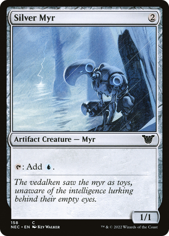 {C} Silver Myr [Kamigawa: Neon Dynasty Commander][NEC 158]