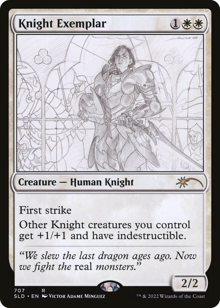 {R} Knight Exemplar (707) [Secret Lair Drop Series][SLD 707]