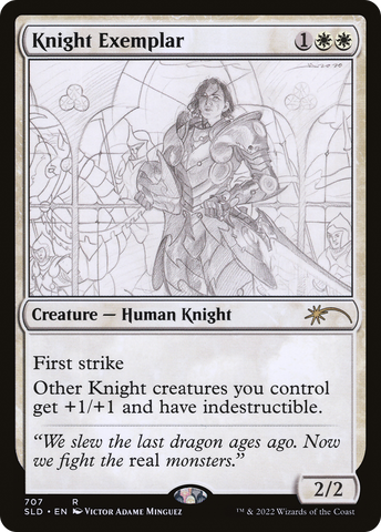 {R} Knight Exemplar (707) [Secret Lair Drop Series][SLD 707]