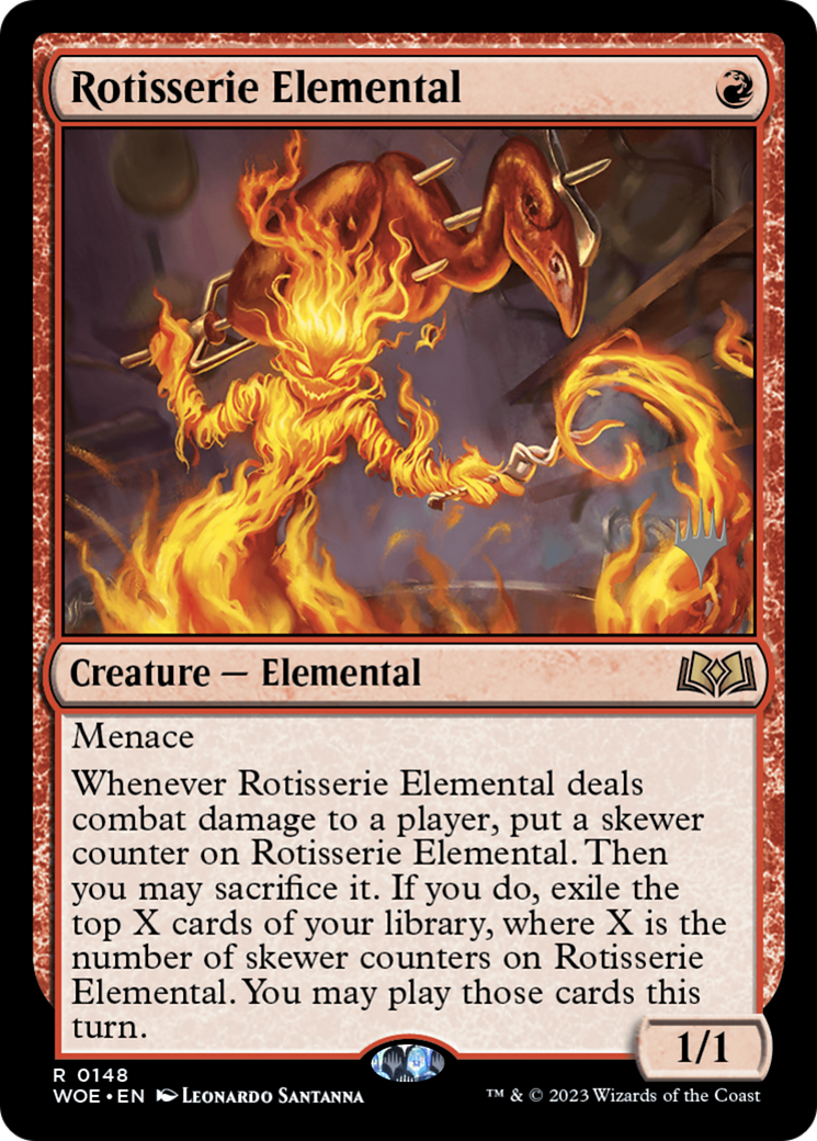 {@R} Rotisserie Elemental (Promo Pack) [Wilds of Eldraine Promos][PP WOE 148]