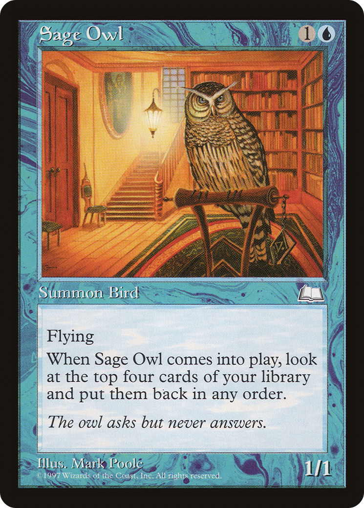 {C} Sage Owl [Weatherlight][WTH 052] - Misty Mountain Games