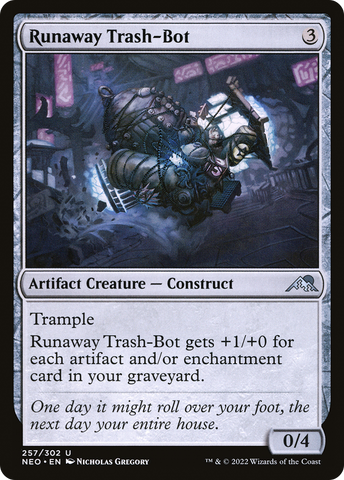{C} Runaway Trash-Bot [Kamigawa: Neon Dynasty][NEO 257]