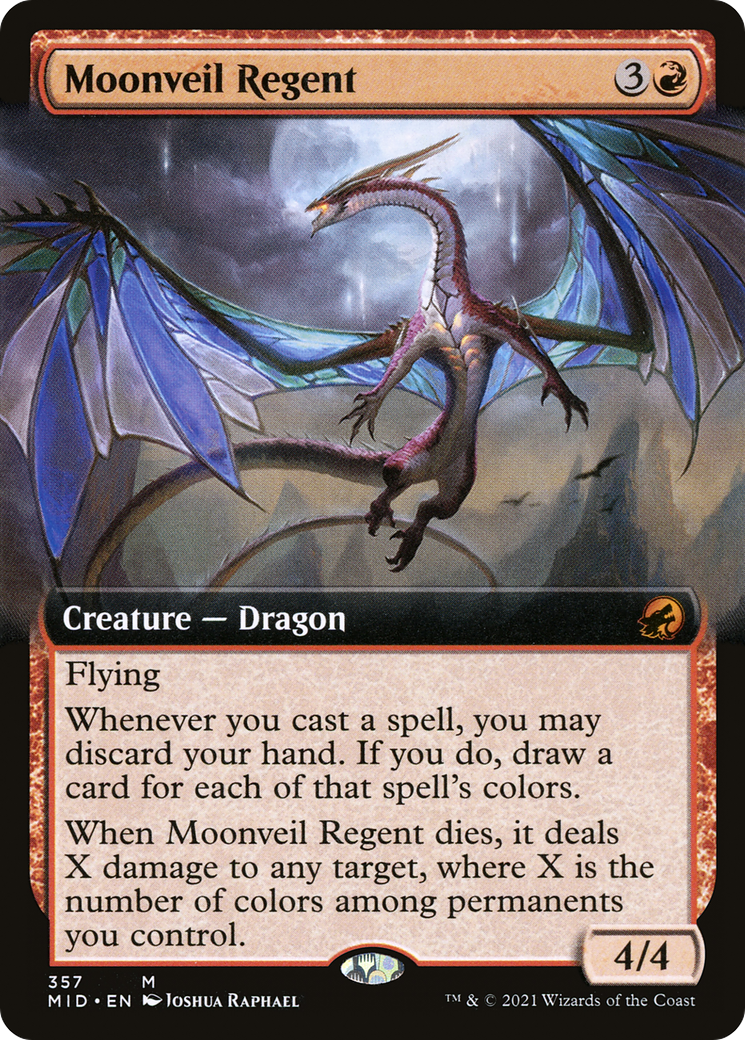 {R} Moonveil Regent (Extended Art) [Innistrad: Midnight Hunt][MID 357]