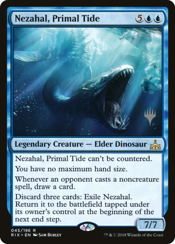 {R} Nezahal, Primal Tide (Promo Pack) [Rivals of Ixalan Promos][PP RIX 045]