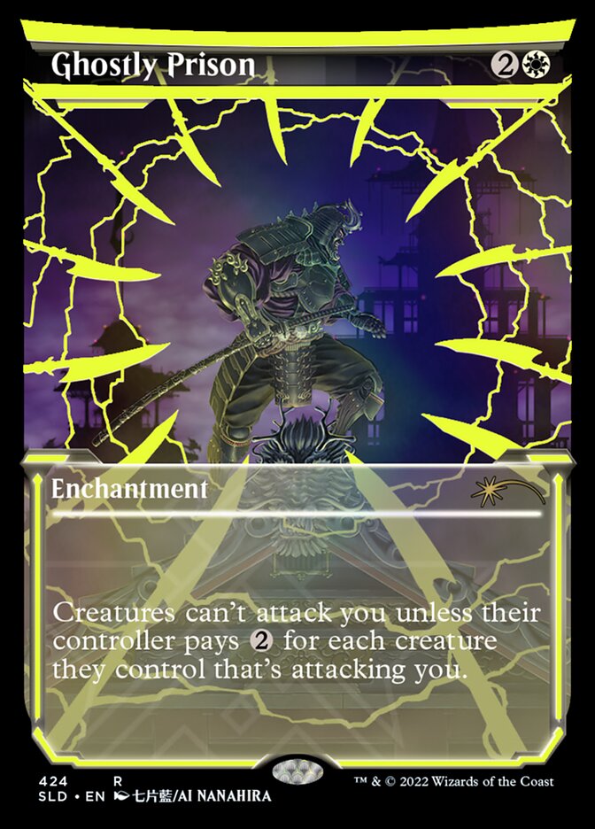 {R} Ghostly Prison (Neon Ink Yellow) [Secret Lair Drop Series][SLD 424]