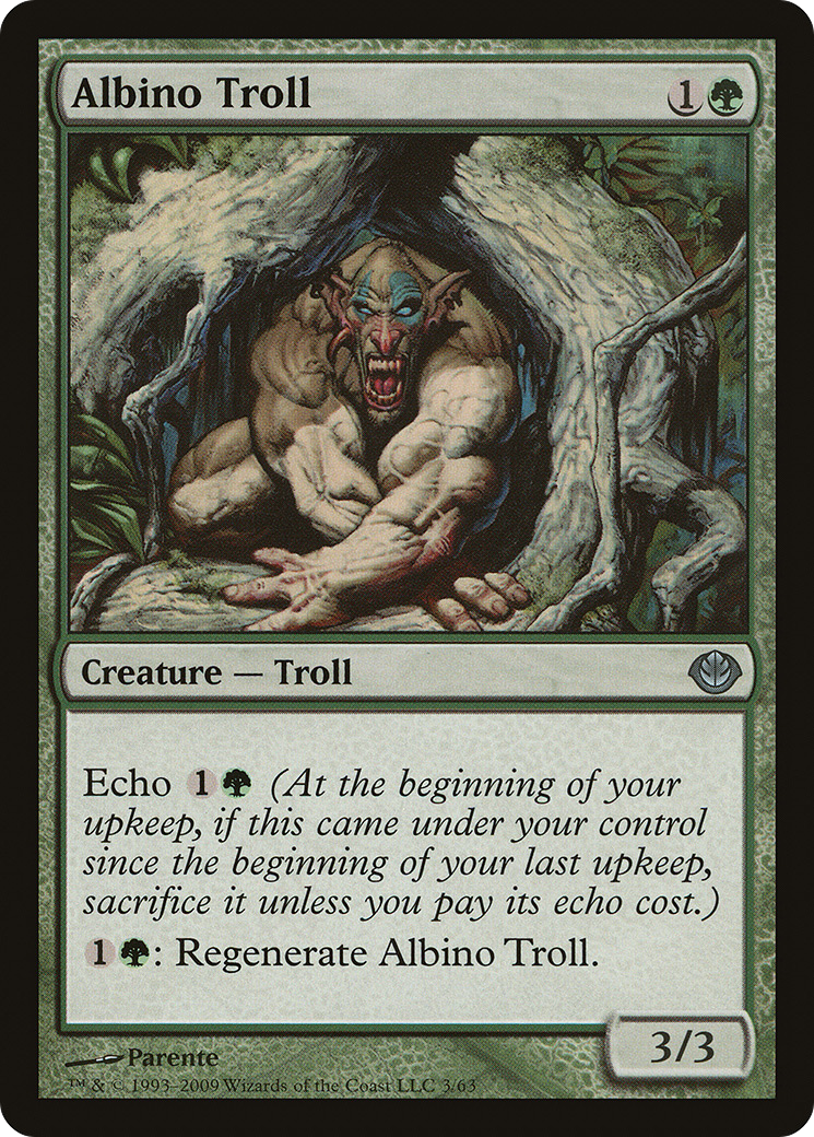 {C} Albino Troll [Duel Decks: Garruk vs. Liliana][DDD 003]