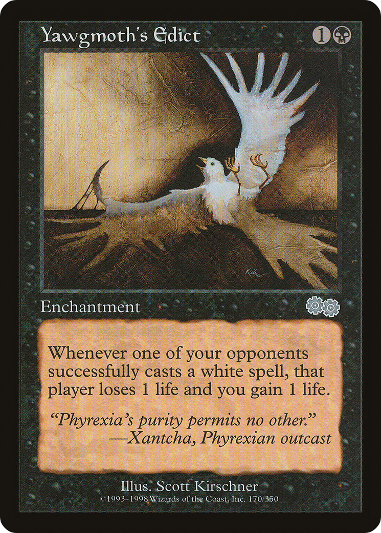 {C} Yawgmoth's Edict [Urza's Saga][USG 170]