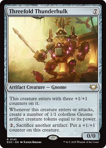 {@@ EOC R} Threefold Thunderhulk [Edge of Eternities Commander][EOC 145]