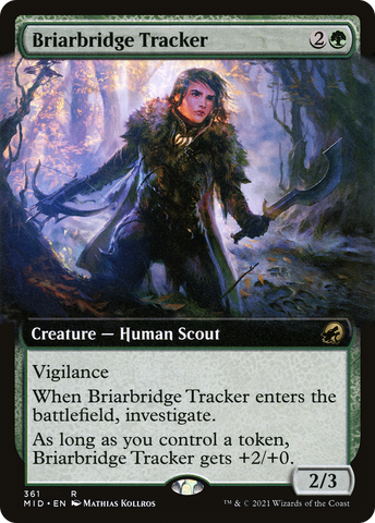 {R} Briarbridge Tracker (Extended Art) [Innistrad: Midnight Hunt][MID 361]