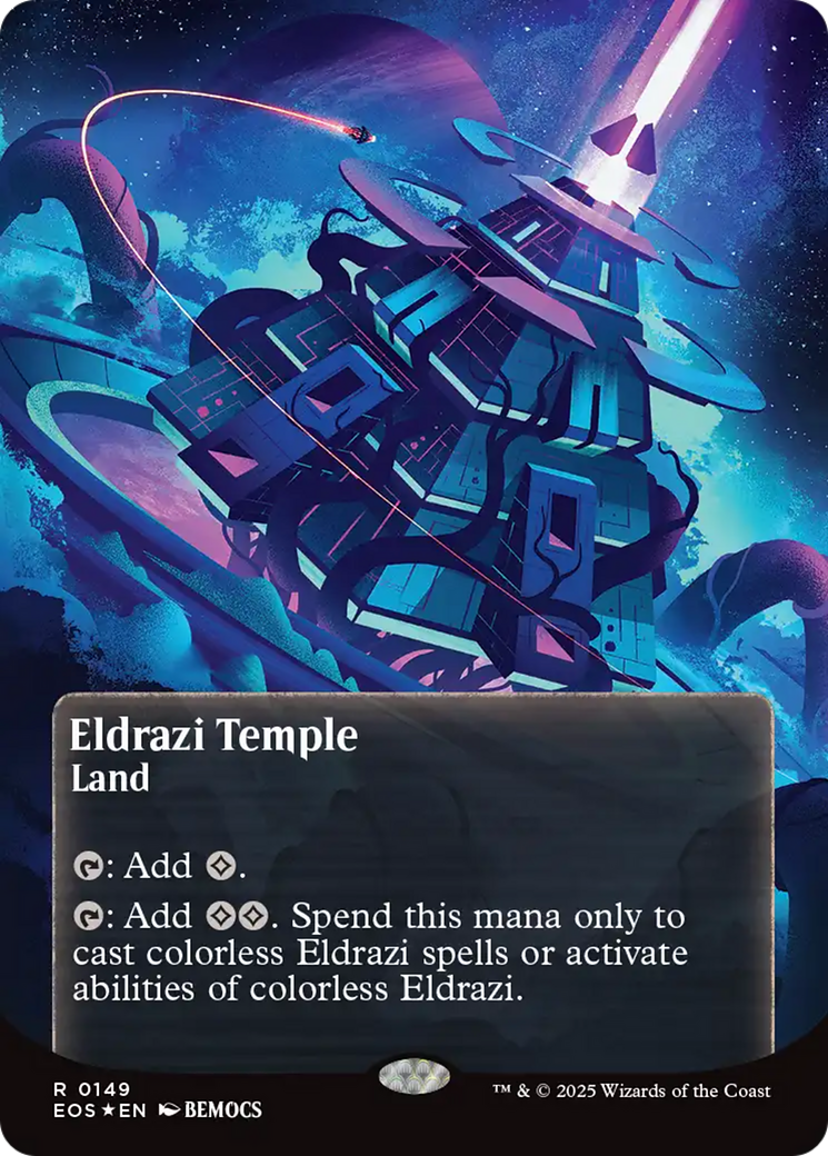 {R} Eldrazi Temple (0149) (Poster) (Galaxy Foil) [Edge of Eternities: Stellar Sights][EOS 149]