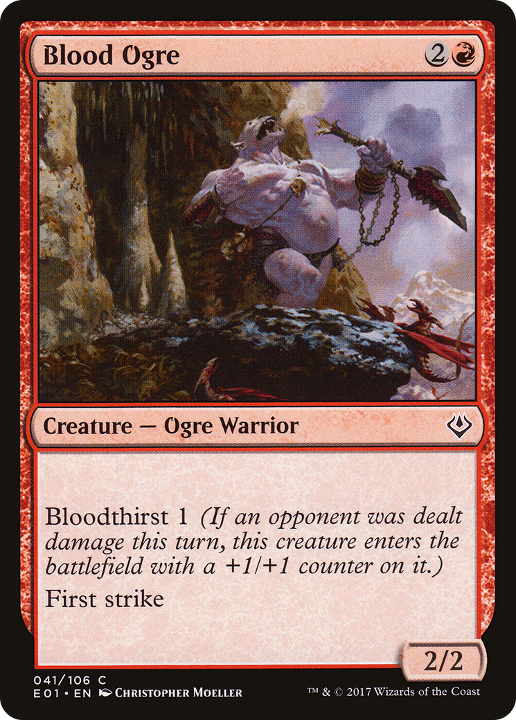{C} Blood Ogre [Archenemy: Nicol Bolas][E01 041]