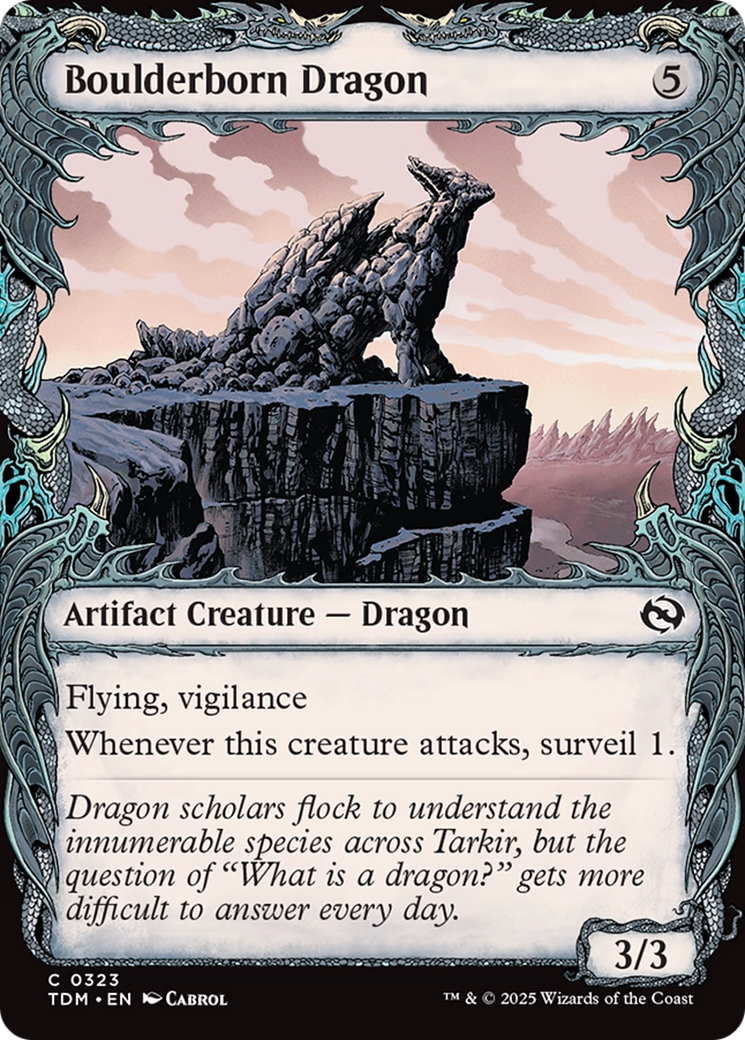 {@C} Boulderborn Dragon (Showcase) [Tarkir: Dragonstorm][TDM 323]