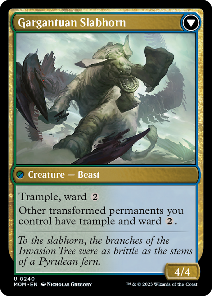 {C} Invasion of Pyrulea // Gargantuan Slabhorn [March of the Machine][MOM 240]