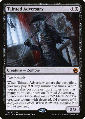 {R} Tainted Adversary (Promo Pack) [Innistrad: Midnight Hunt Promo Pack][PP MID 124]