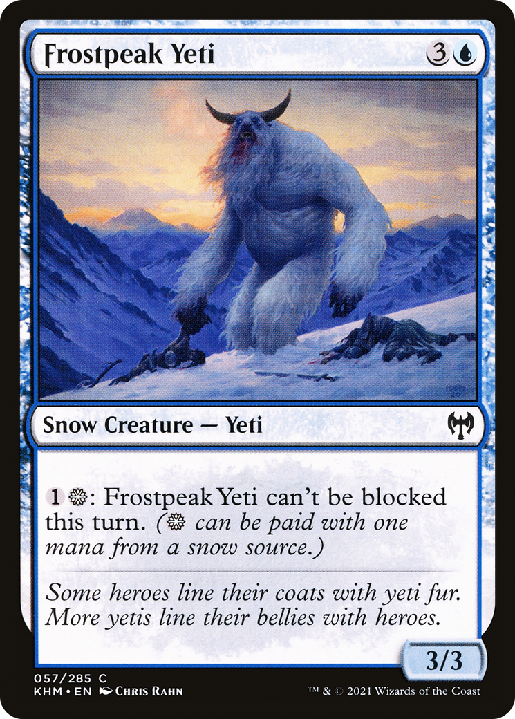 {C} Frostpeak Yeti [Kaldheim][KHM 057]