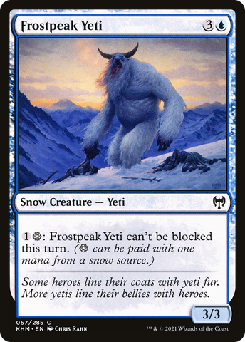 {C} Frostpeak Yeti [Kaldheim][KHM 057]