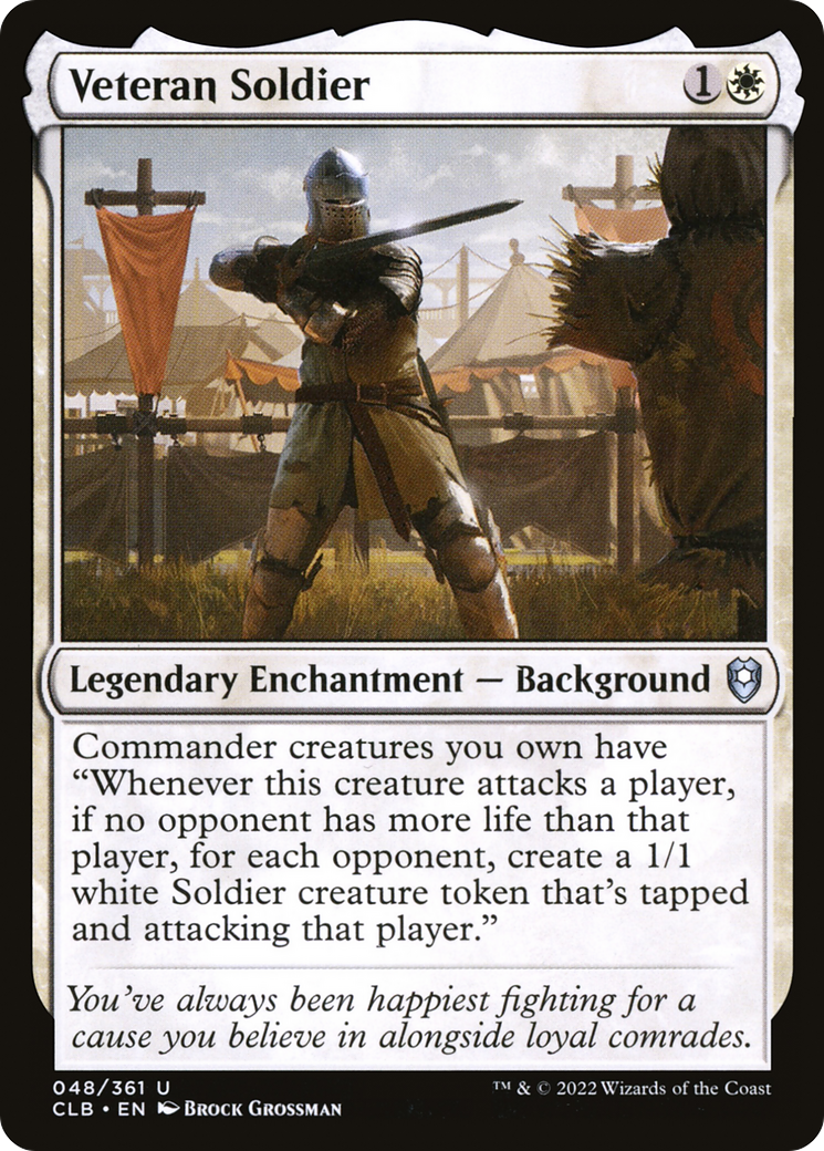 {C} Veteran Soldier [Commander Legends: Battle for Baldur's Gate][CLB 048]