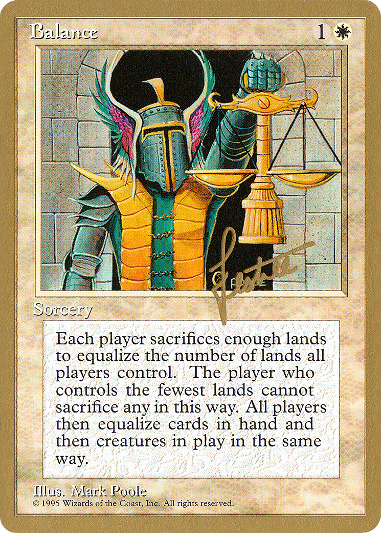 {R} Balance (Bertrand Lestree) [Pro Tour Collector Set][GB PTC BL6]
