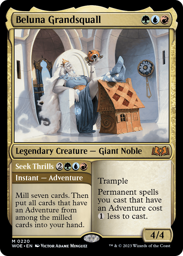 {@R} Beluna Grandsquall // Seek Thrills [Wilds of Eldraine][WOE 220]