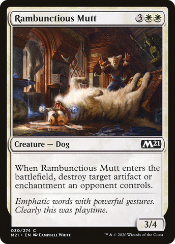 {C} Rambunctious Mutt [Core Set 2021][M21 030]