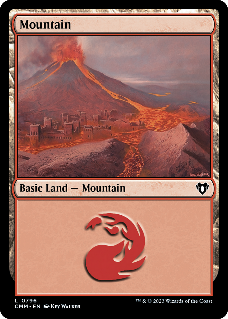 {B} Mountain (796) [Commander Masters][CMM 796]