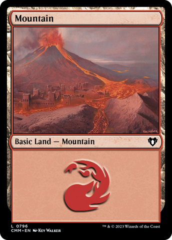 {B} Mountain (796) [Commander Masters][CMM 796]