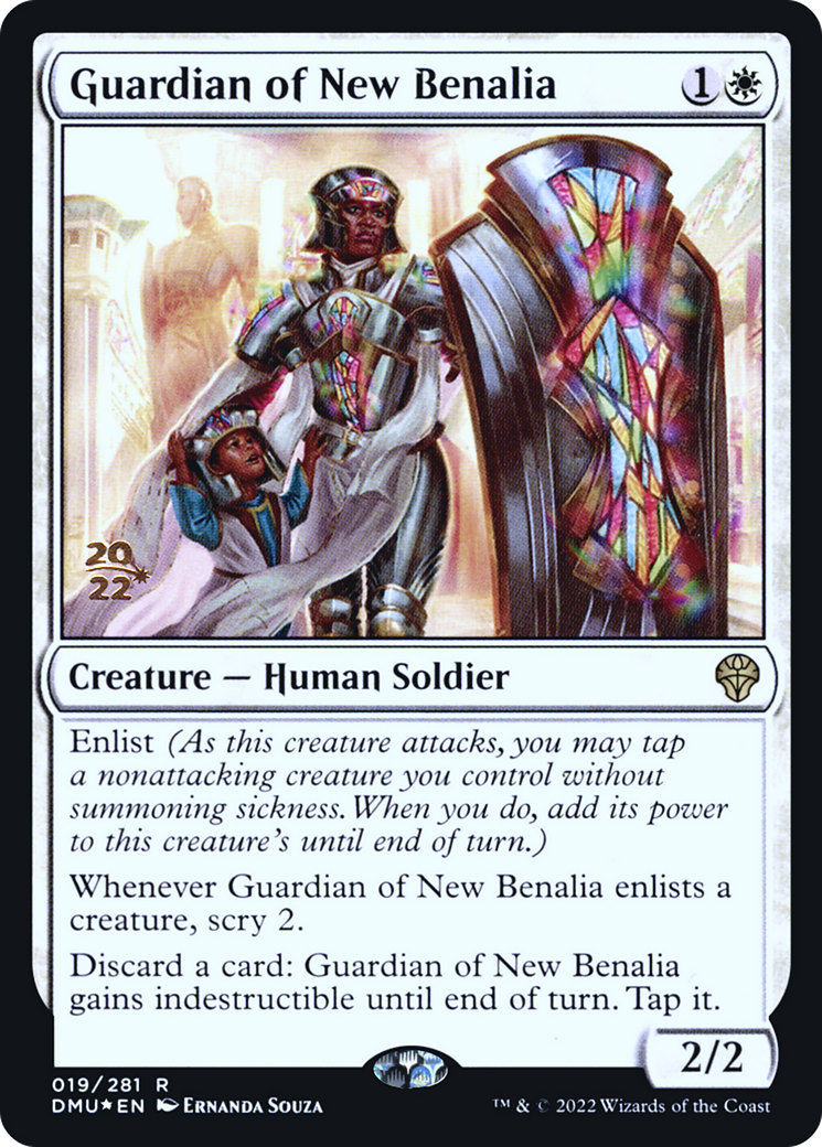 {R} Guardian of New Benalia [Dominaria United Prerelease Promos][PR DMU 019]