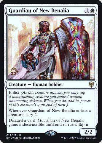 {R} Guardian of New Benalia [Dominaria United Prerelease Promos][PR DMU 019]